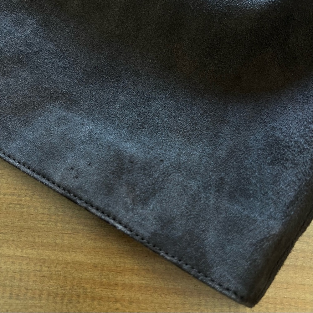 Madewell Stitched-Collar Shirt-Jacket in Suede Dark Carob S - Picture 14 of 16